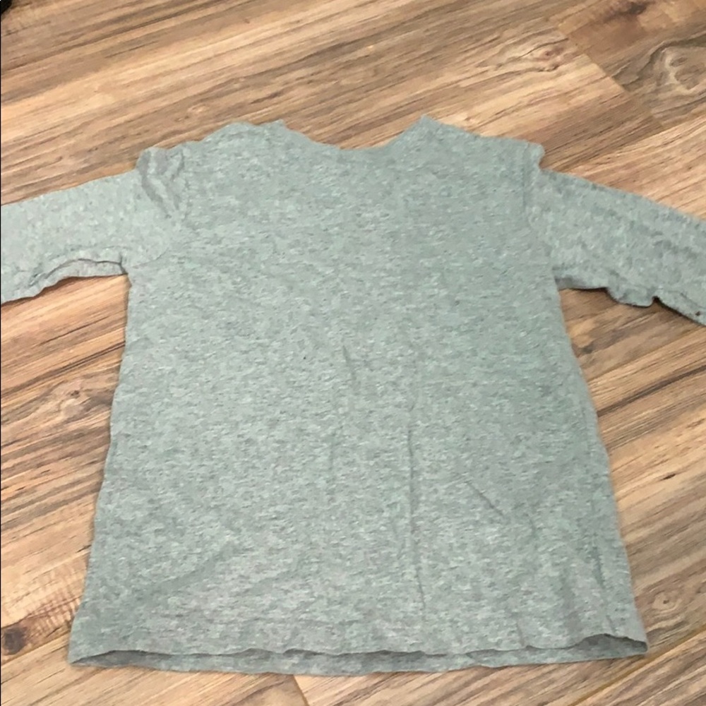 Plain gray long sleeve 7/8